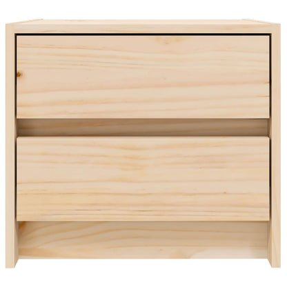 Mesita De Noche Madera Maciza De Pino 40x31x35,5 Cm_3