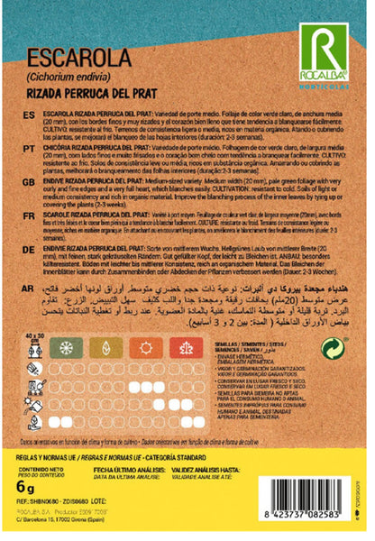 Semillas Escarola Rizada Perruca 6g_1