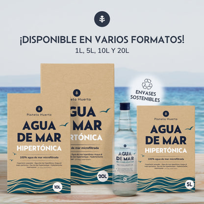 Agua De Mar Hipertónica Planeta Huerto 20 L