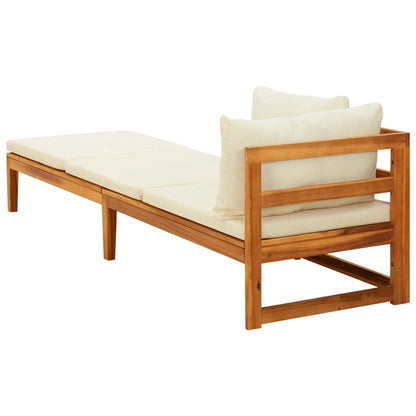 Vidaxl Tumbona 1 Reposabrazos Con Cojines Crema Madera Maciza Acacia_3