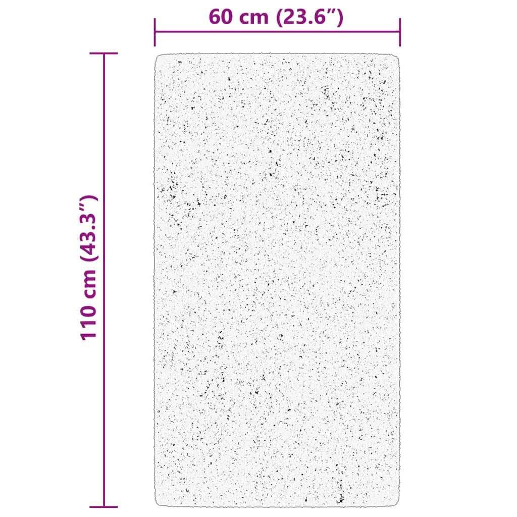 Vidaxl Alfombra De Pelo Corto Suave Lavable Huarte Negro 60x110 Cm_2
