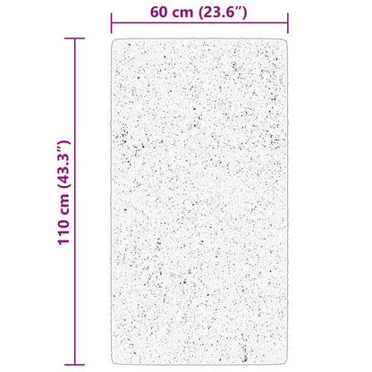 Vidaxl Alfombra De Pelo Corto Suave Lavable Huarte Negro 60x110 Cm_2