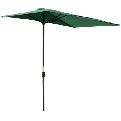 Outsunny Sombrilla Rectangular 230x130x245 Cm Con Manivela Protección Uv 30+_0