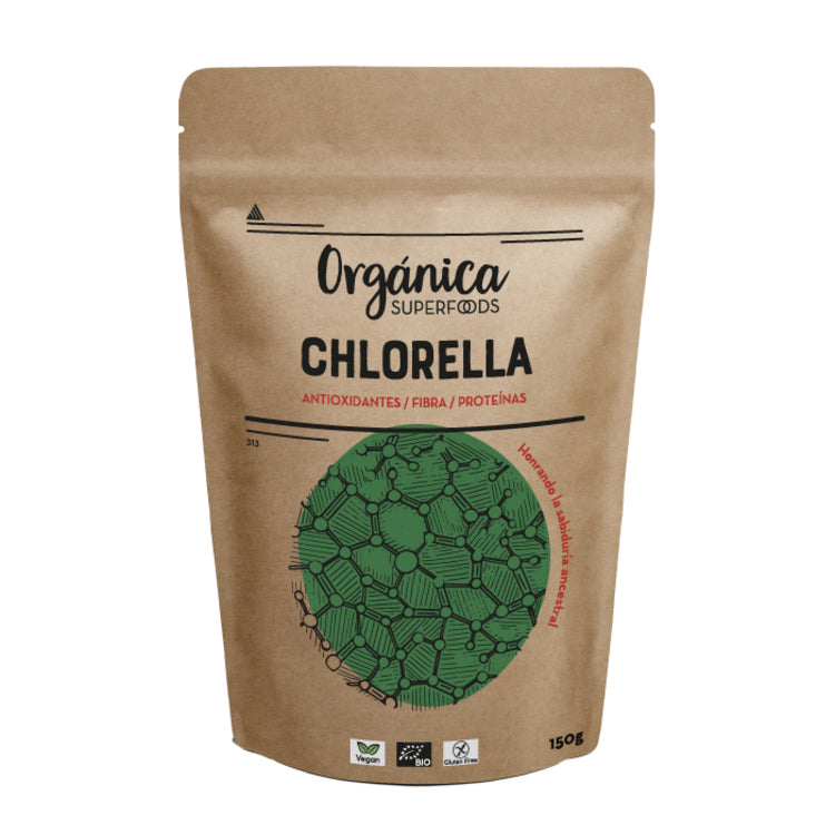 Chlorella Bio En Polvo 1kg - Orgánica Superfoods_0