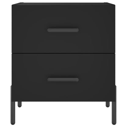 Mesitas De Noche 2 Uds Madera Ingeniería Negro 40x35x47,5 Cm_4
