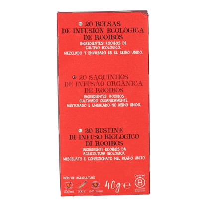 Infusión Rooibos Bio Cupper 20 bolsitas