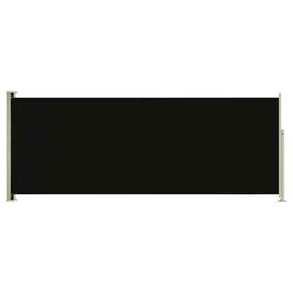 Vidaxl Toldo Lateral Retráctil De Jardín Negro 117x300 Cm_0