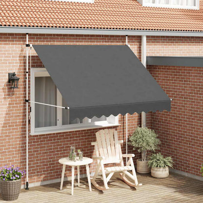 Toldo Retráctil De Operación Manual Antracita 250 Cm_1