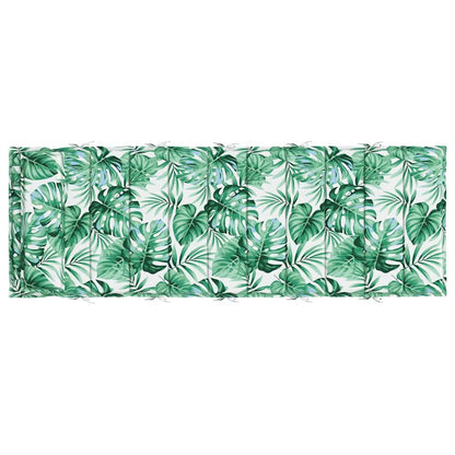Vidaxl Cojín De Tumbona De Tela Oxford Estampado De Hojas 180x60x4 Cm_4