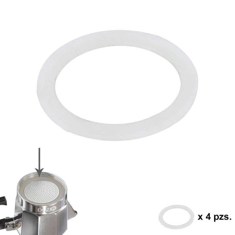 Junta Goma Silicona Cafetera Aluminio Classic / Inducción 2 Tazas (4 Unidades)_0