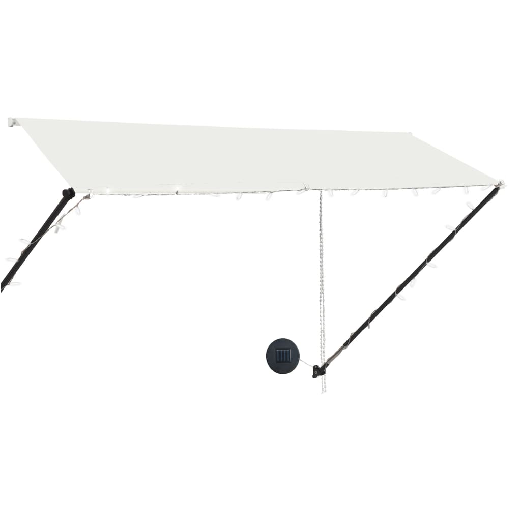 Toldo Retráctil Con Led Color Crema 300x150 Cm_2
