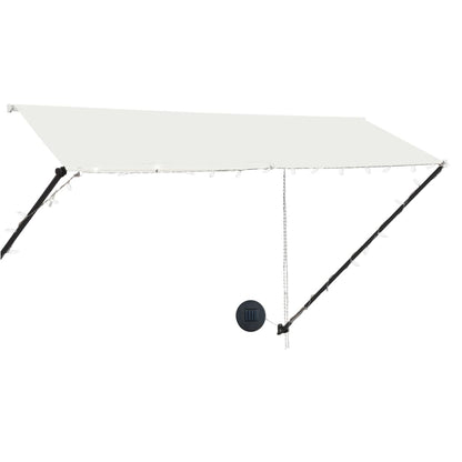 Toldo Retráctil Con Led Color Crema 300x150 Cm_2