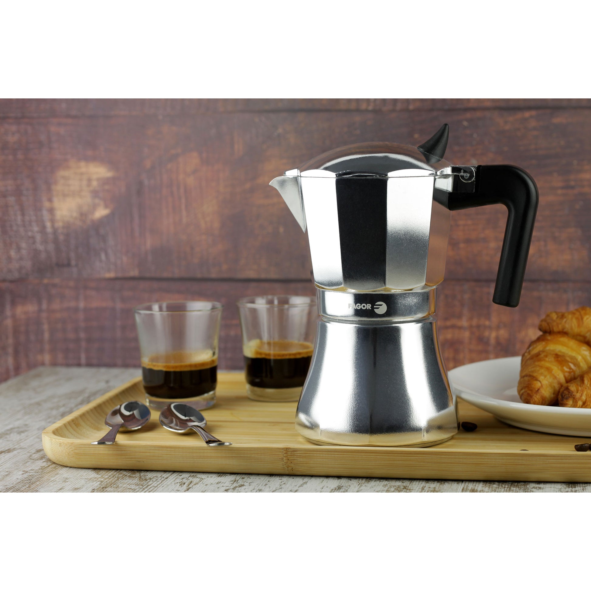 Cafetera Italiana Inducción, Aluminio, Todo Tipo Cocinas, Vitrocerámica, Gas, Fagor_3