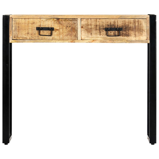 Mesa Consola De Madera Maciza De Mango 90x30x75 Cm_0