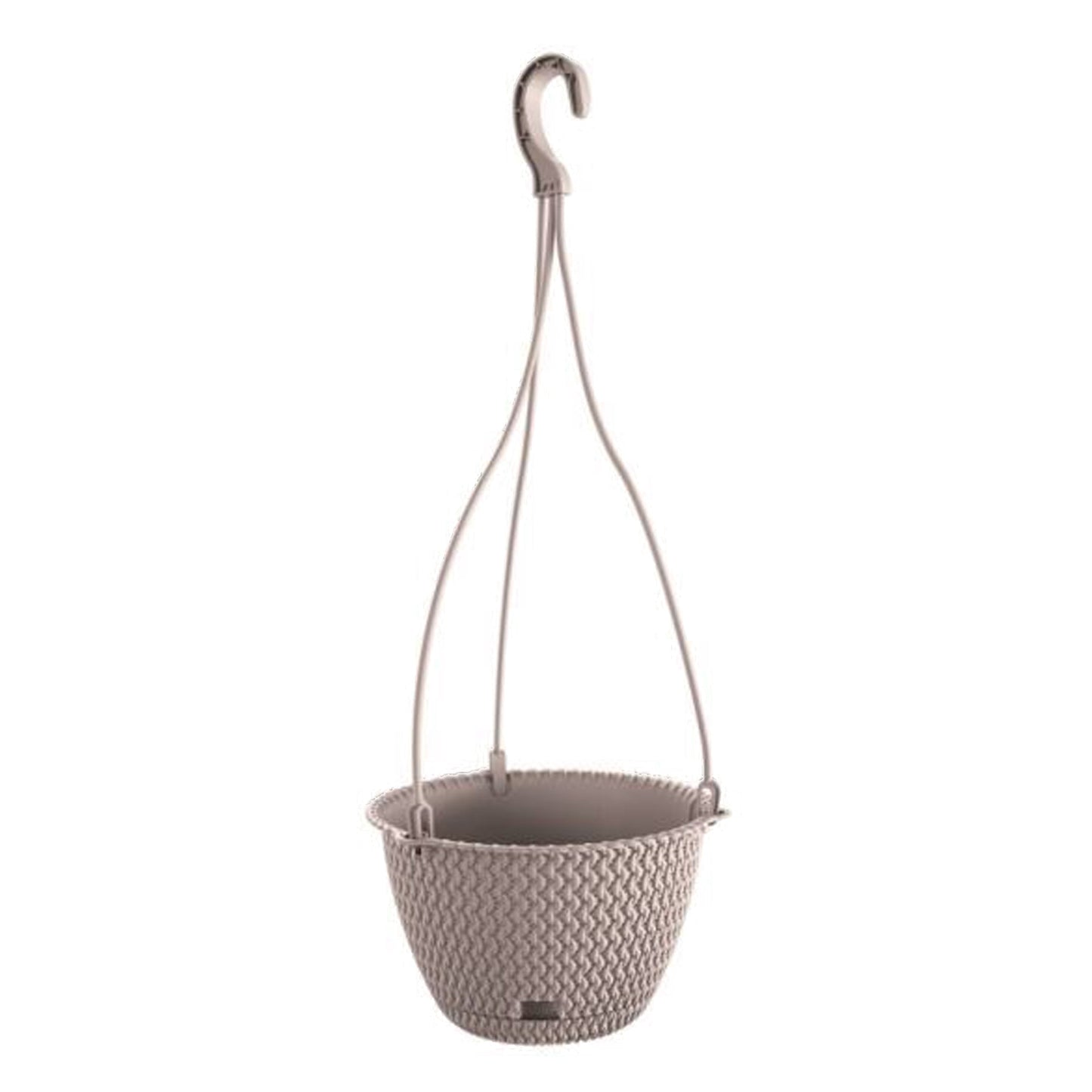 Maceta Redonda Colgante 4,8l Prosperplast Splofy Round W De Plastico En Color Mocca, Ø27 X 16,6 Cm_0