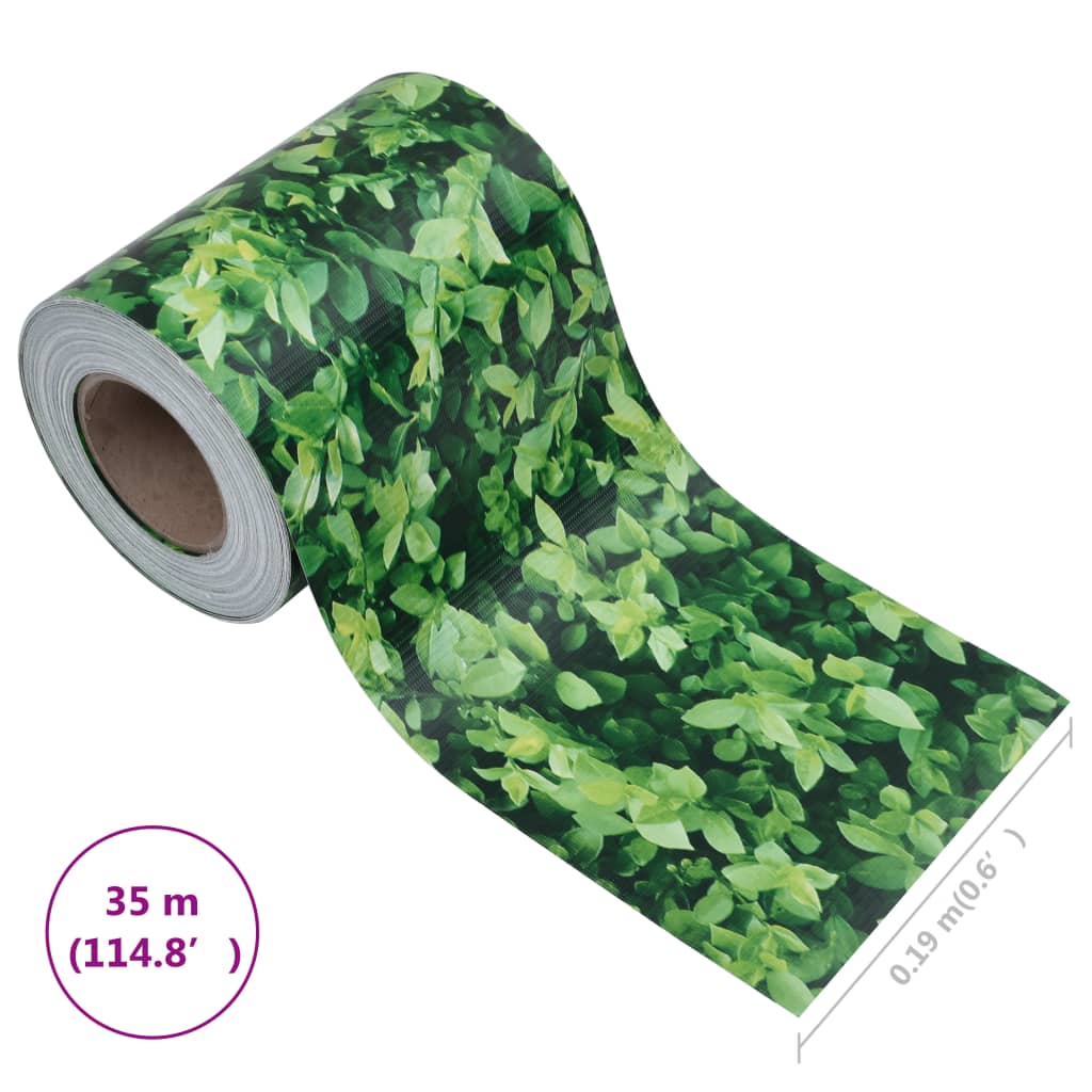 Panel De Valla De Pvc Verde 35x0,19 M / Vetonek_3