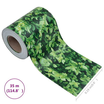 Panel De Valla De Pvc Verde 35x0,19 M / Vetonek_3