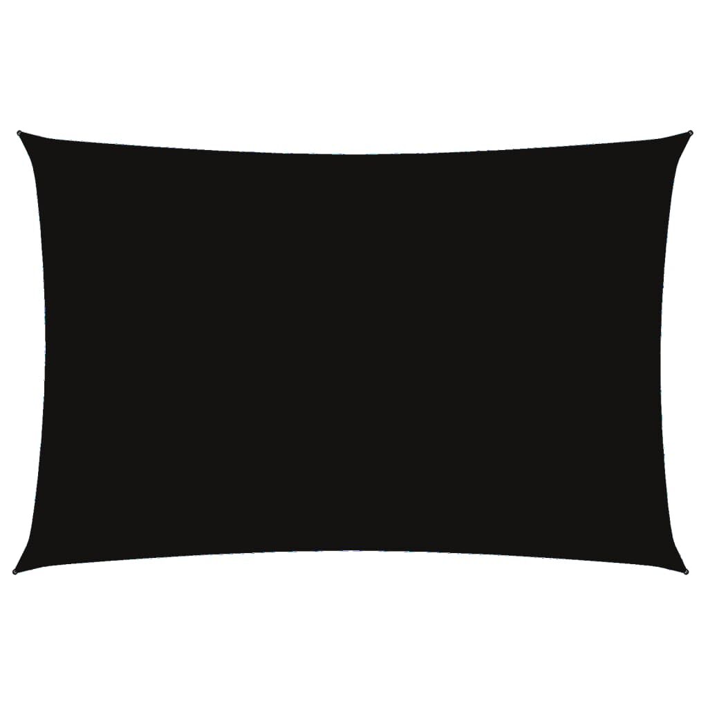 Vidaxl Toldo De Vela Rectangular Tela Oxford Negro 2x4 M_0