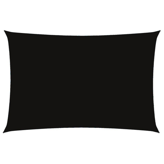 Vidaxl Toldo De Vela Rectangular Tela Oxford Negro 2x4 M_0
