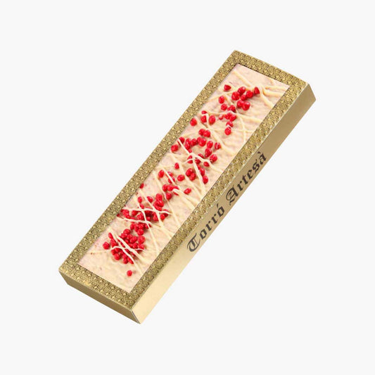Turrón Crujiente De Frambuesa Blanco - 300g_0