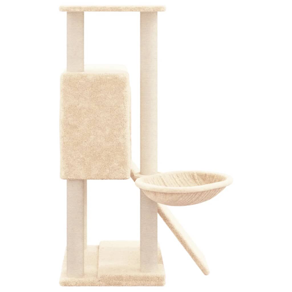 Vidaxl Rascador Para Gatos Con Postes De Sisal Crema 96 Cm_3