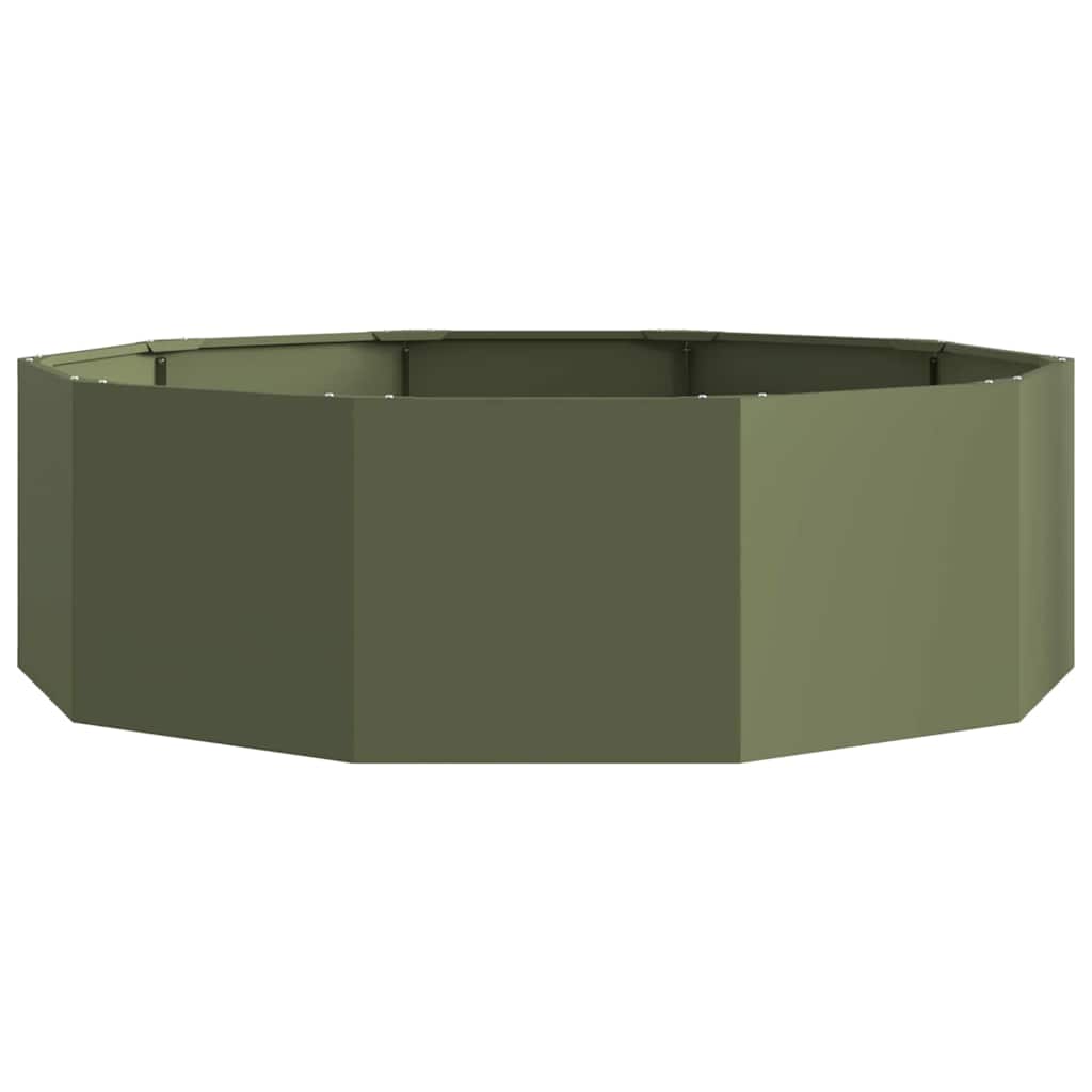 Jardinera Verde Oliva 120 X 120 X 35 Cm Acero_4