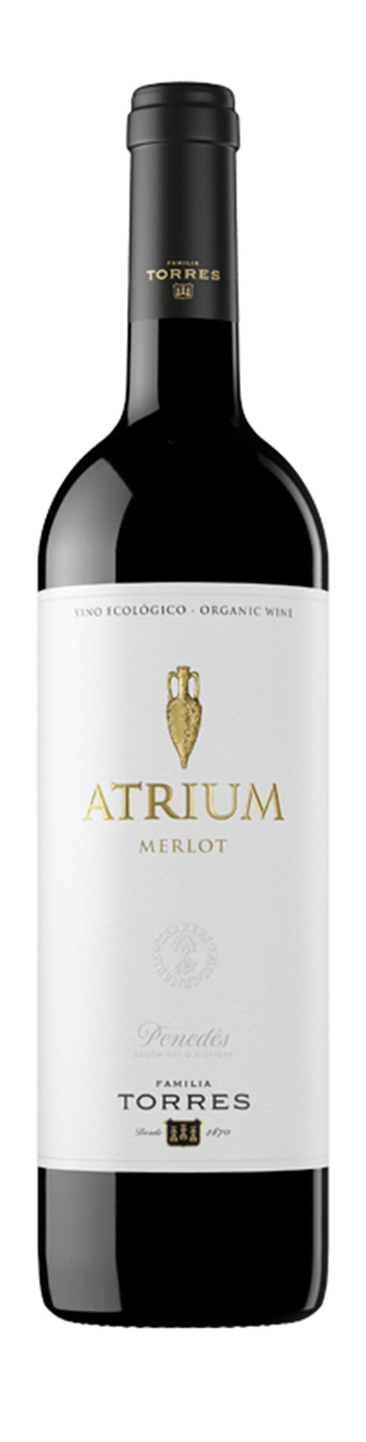 Vino tinto Atrium Merlot ECO Do Penedès 75 cl_0