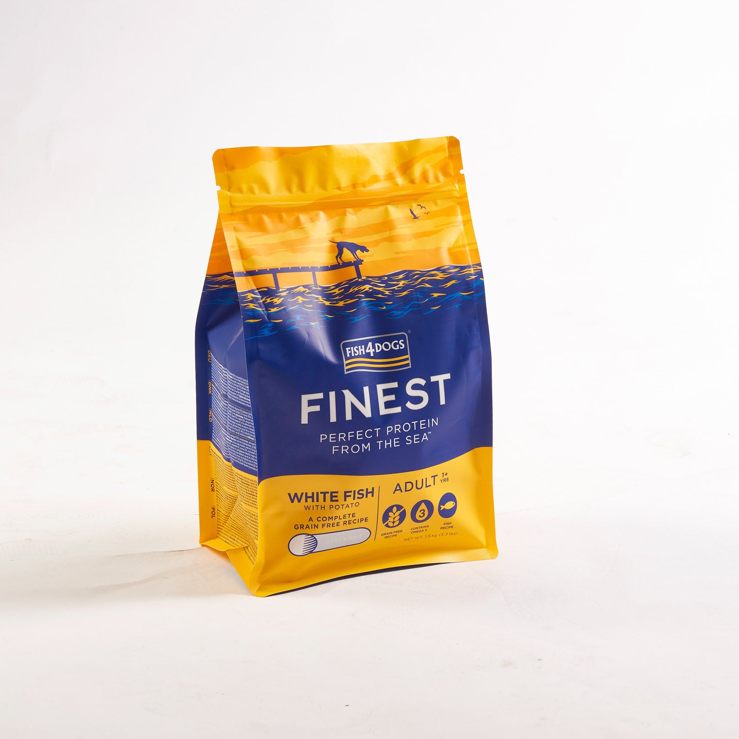 Fish4dogs Pienso Para Perro Adulto Sin Cereales – Pescado Blanco Y Patata 1,5 Kg_1