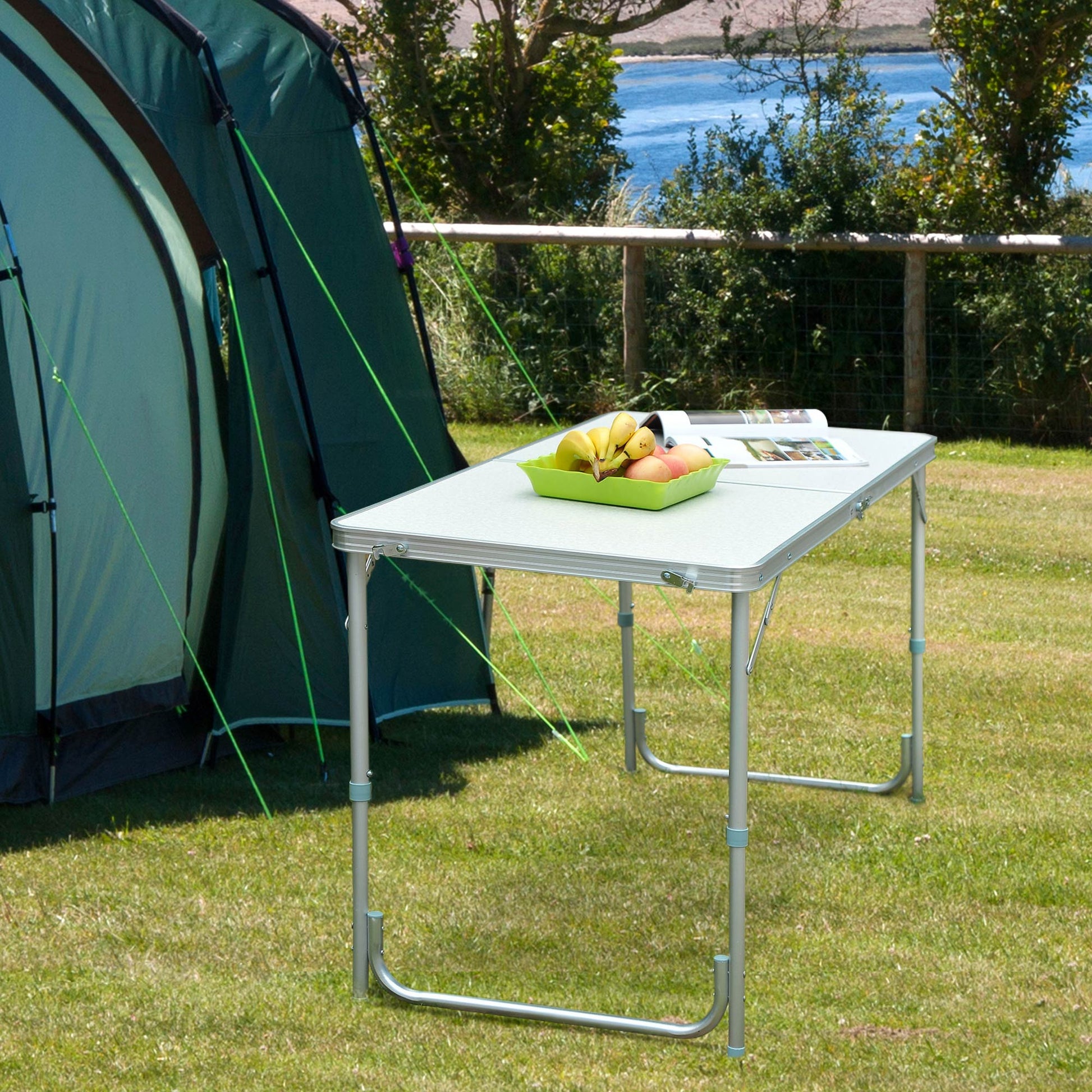 Outsunny Mesa Plegable 120x60x70 Cm Convertible En Maleta Altura Regulable_3