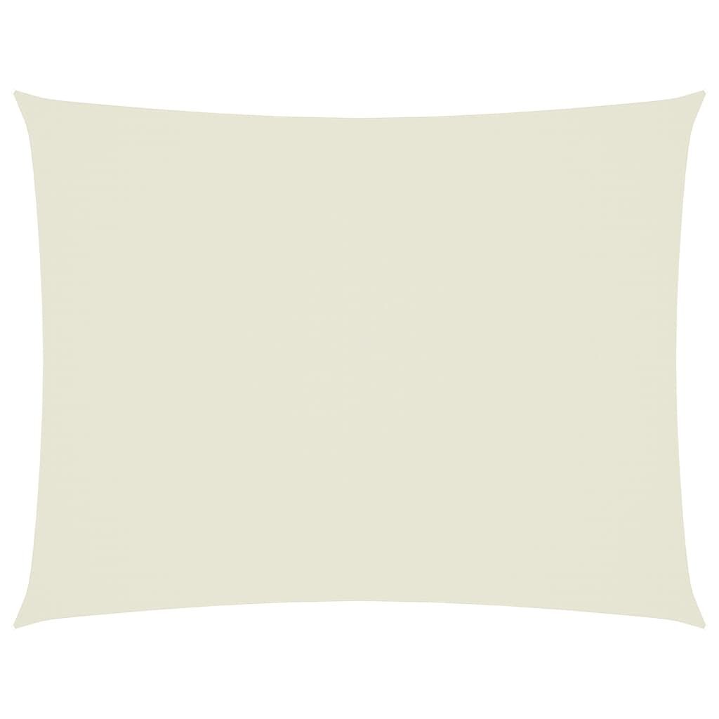 Vidaxl Toldo De Vela Rectangular Tela Oxford Color Crema 6x8 M_0