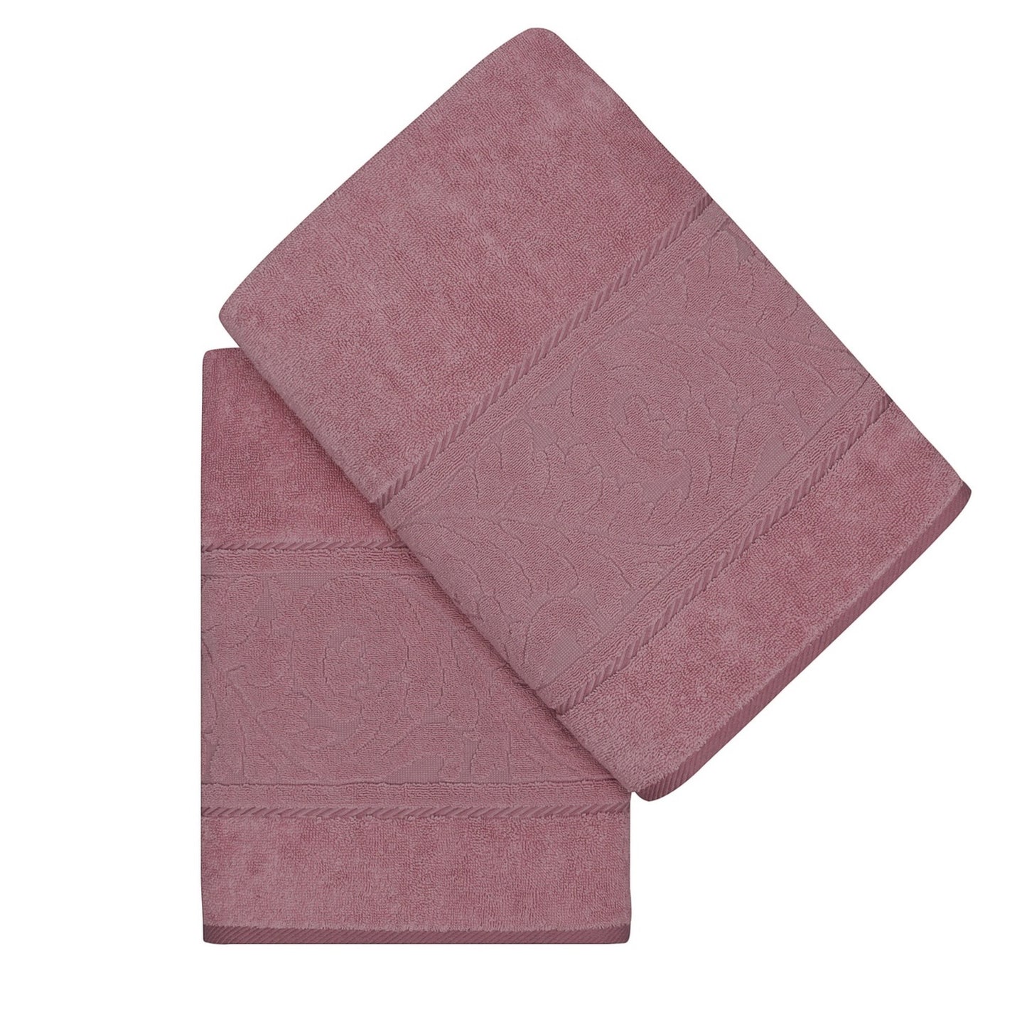 Juego De Toallas De Baño (2 Piezas) Rosa_0