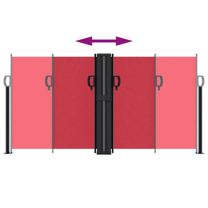 Vidaxl Toldo Lateral Retráctil Rojo 120x1000 Cm_4