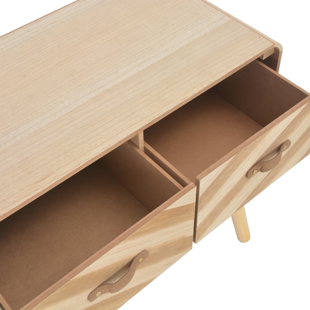 Mesa Consola De Madera Maciza 100x35x68 Cm_3