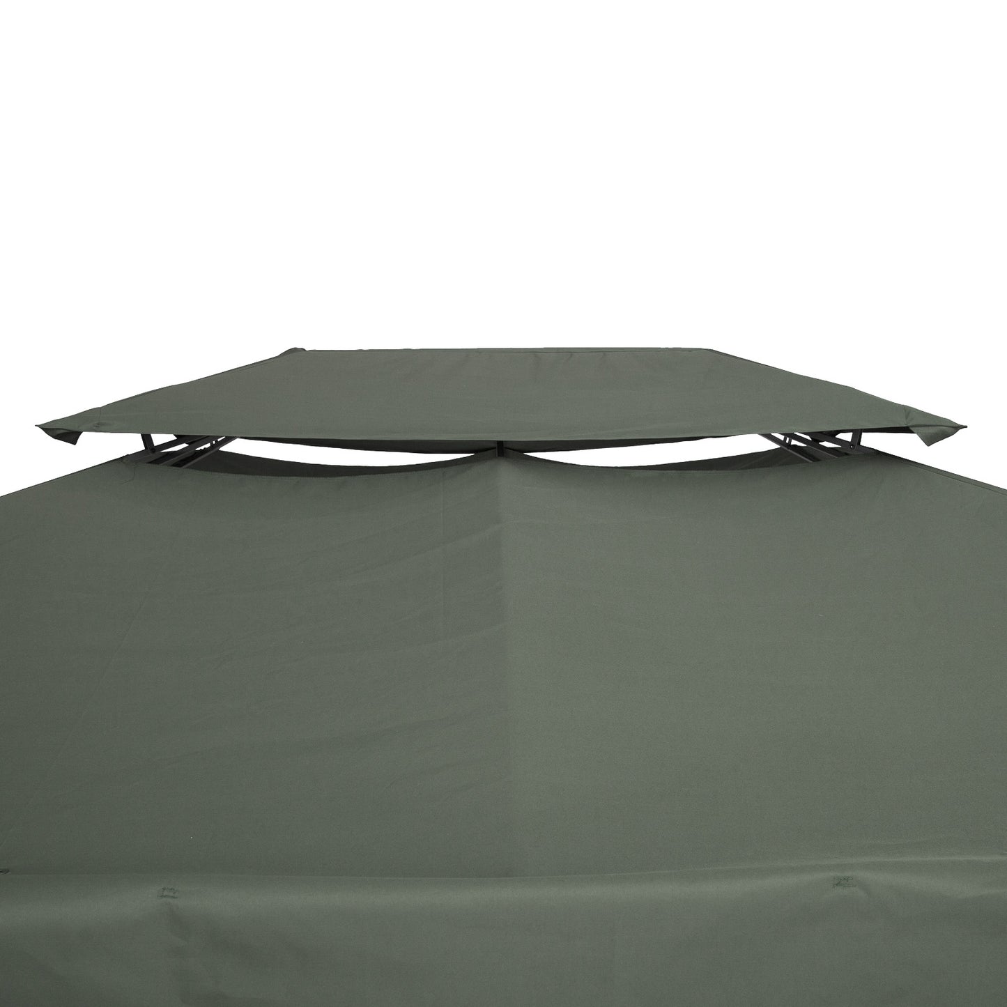 Outsunny Techo De Repuesto 4x3 M Para Cenador Jardín Exterior 2 Niveles Gris_4