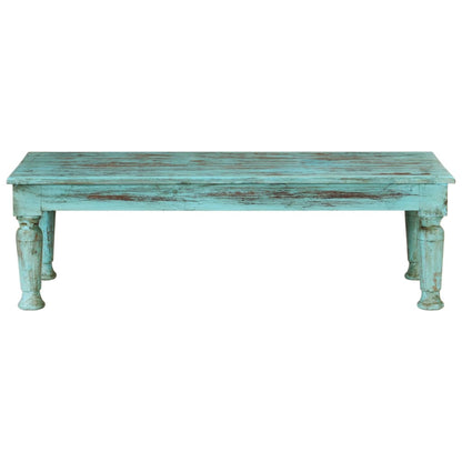 Mesa De Centro De Madera Maciza Reciclada 110x50x34 Cm_0