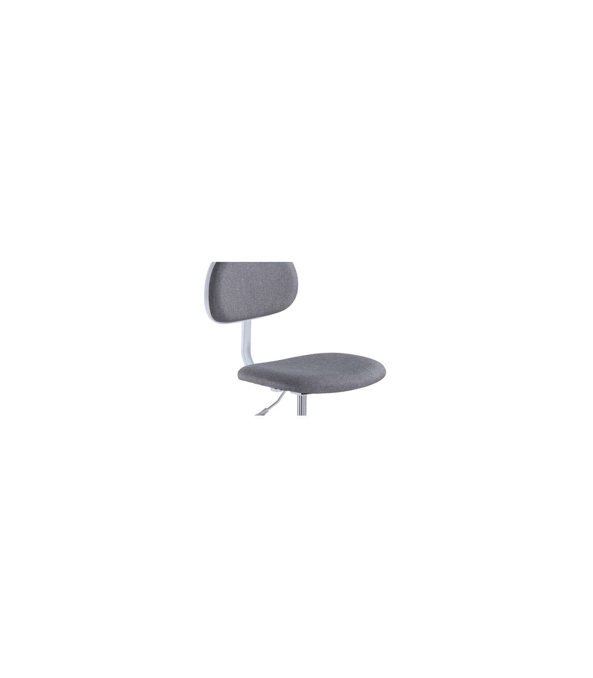Silla De Escritorio Giratoria Lucky Gris/blanco, 88 Cm(alto)54 Cm(ancho)54 Cm(fondo)._2