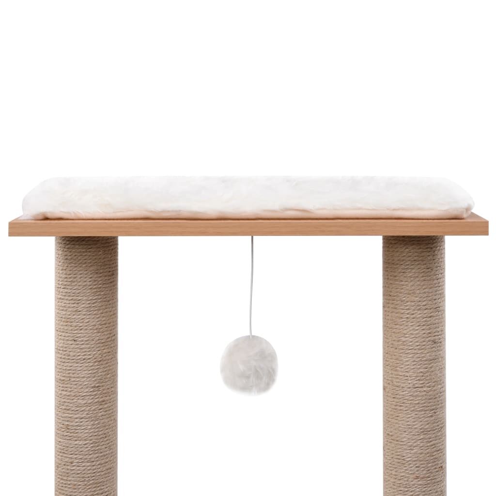Vidaxl Rascador Para Gatos Con Alfombra Rascadora De Sisal 129 Cm_3