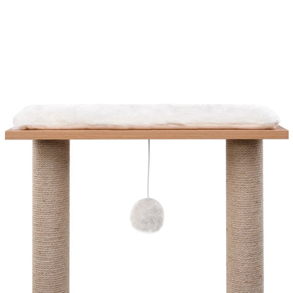 Vidaxl Rascador Para Gatos Con Alfombra Rascadora De Sisal 129 Cm_3