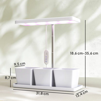 Outsunny Lámpara De Planta 30 Led Con Temporizador Automático Y 5 De Brillo_2