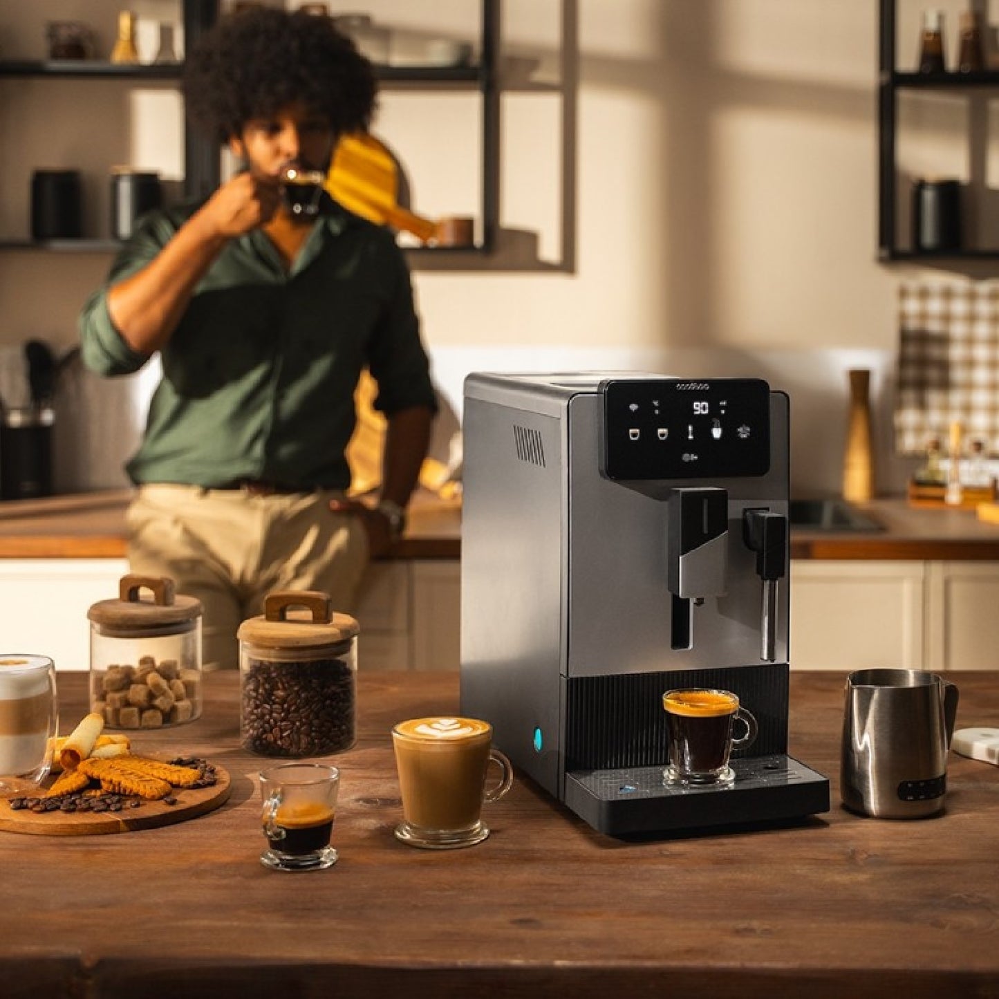 Cecotec Cafetera Superautomática Cremmaet Steam. 1350w, 19 Bares, 5 Niveles Molido, Depósito Grano 150g Y Agua 1.1l, The_3