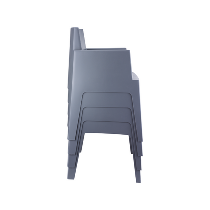 Siesta Exclusive Pack De 2 Sillones Para Exterior Box Gris Oscuro_4