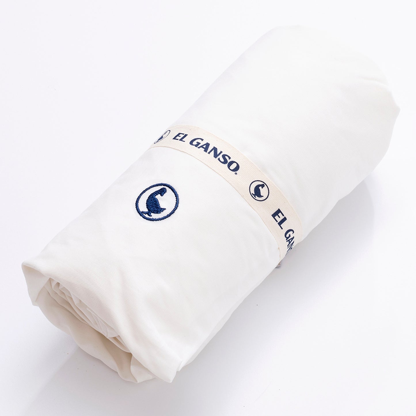 Sábana Bajera 90x200cm Blanca 100% Algodón 180tc. Elegancia Con Logo Bordado.