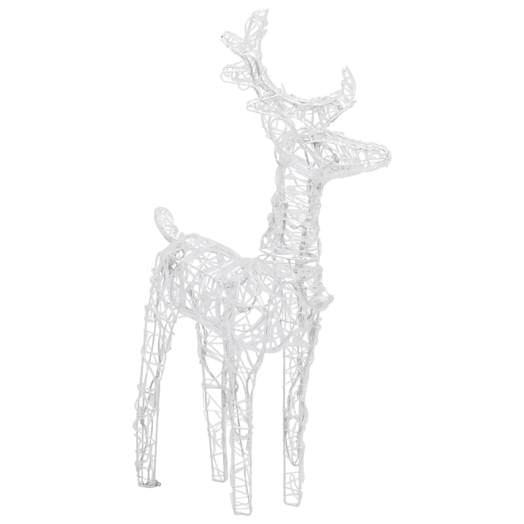 Vidaxl Renos De Navidad 4 Unidades 160 Leds Blanco Cálido Acrílico_3