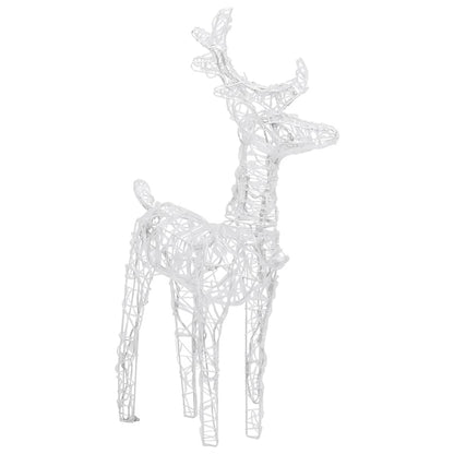 Vidaxl Renos De Navidad 4 Unidades 160 Leds Blanco Cálido Acrílico_3