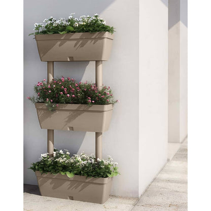 Jardineras 6 Unidades Gris Taupe 100 Cm_1