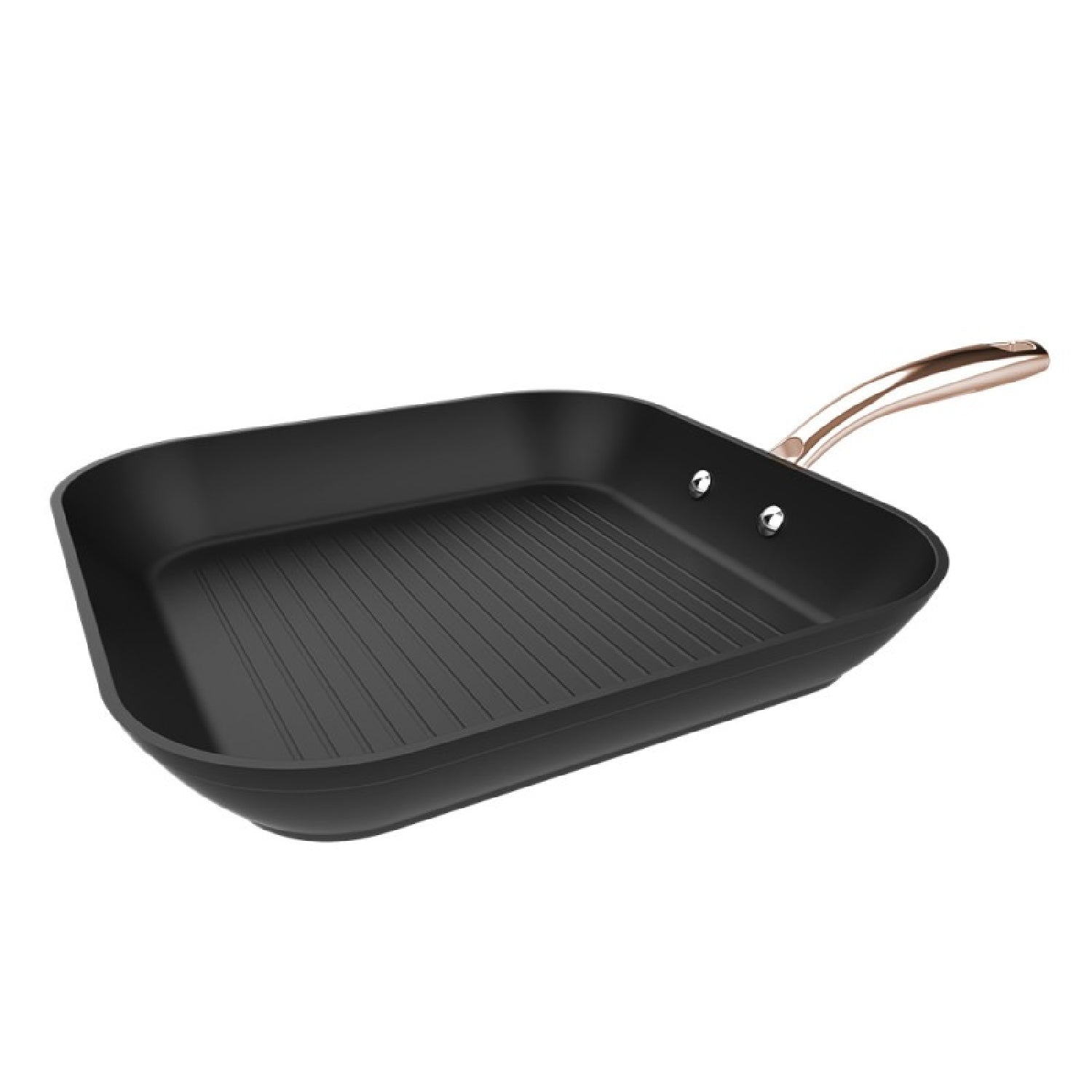 Grill Polka Fantasy 28 Grill Golden. Diámetro 28 Cm, Aluminio Forjado, Revestimiento Antiadherente Platinum Plus Teflon, Libre Pfoa, Mango De Acero_0