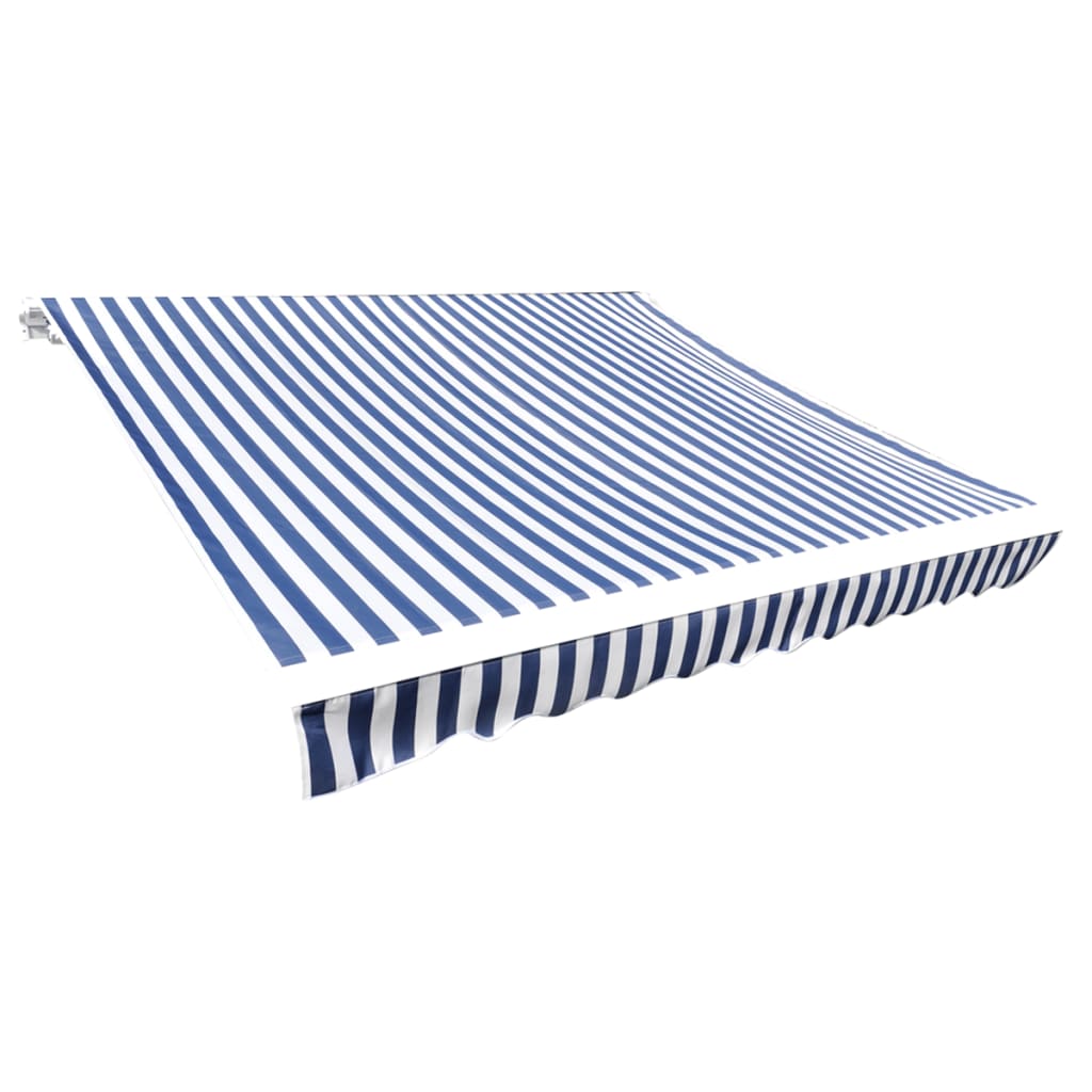 Tela De Repuesto Para Toldo Azul Y Blanco 3x2,5 M Poliéster_1
