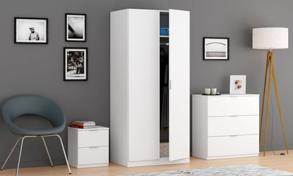 Armario 2 Puertas 1 Estante Blanco_1