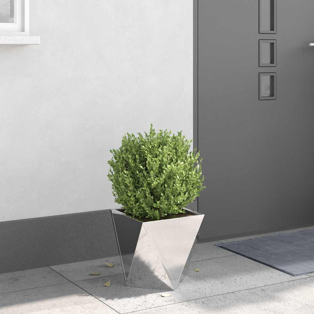 Jardinera Plateado 30 X 30 X 30 Cm Acero Inoxidable_3