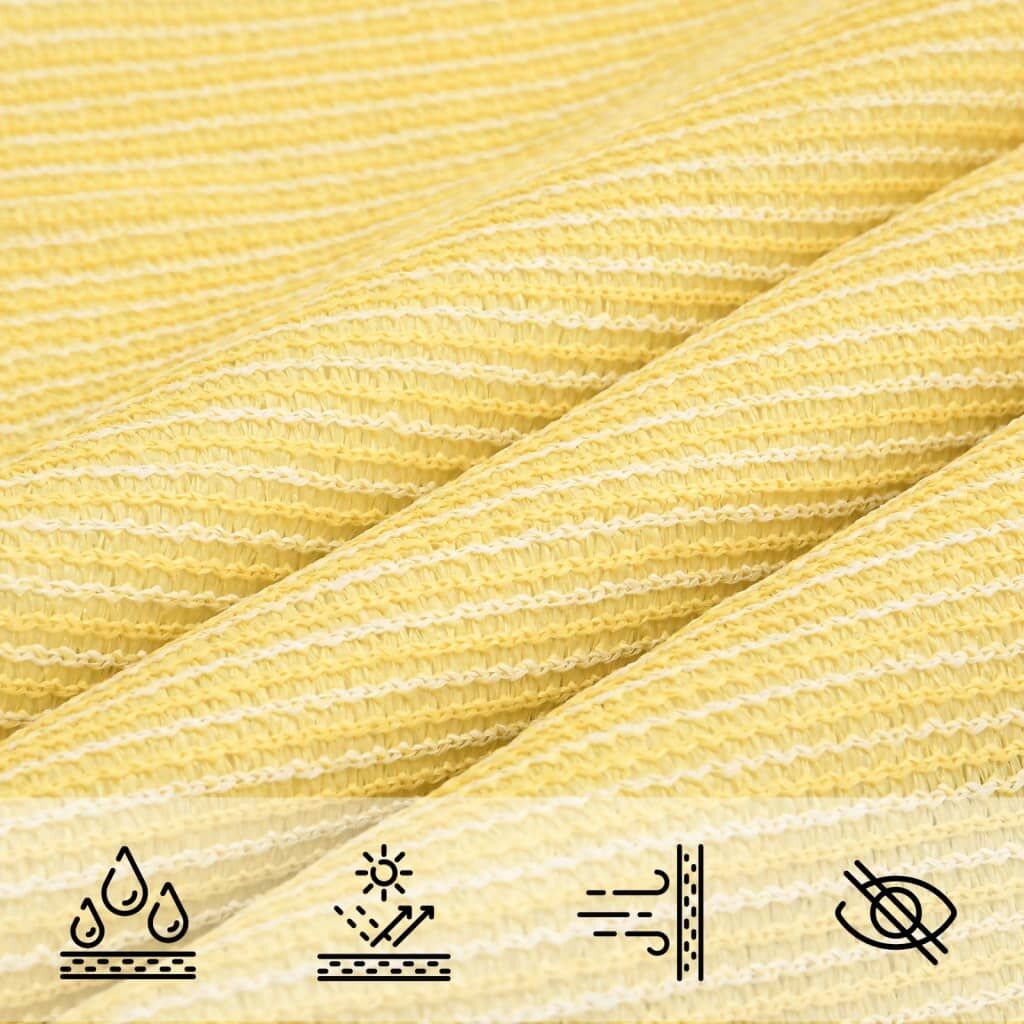 Vidaxl Toldo De Vela Triangular Hdpe 3,6x3,6x3,6 M Beige_4